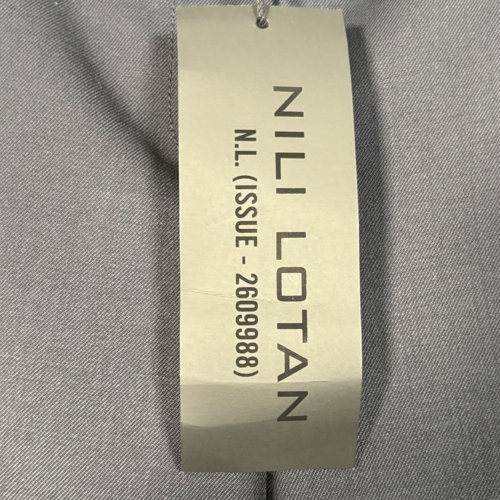 Nili Lotan Colmar Pant Dark Navy Straight Leg Trousers Womens Size 2 - Picture 11 of 11